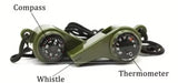 Whistle 3 IN 1 compass, thermometer, survival, emergency orienteering