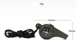 Whistle 3 IN 1 compass, thermometer, survival, emergency orienteering