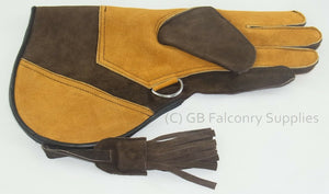 Suede Leather Falconry Glove  Large Double skin Velvet