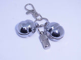 SIZE 11 Lahore Bells for Dogs with Lobster Clasp & split ring &  ID Barrel