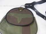 falconry bag and shoulder strap, olive green cordura