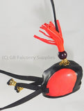 Falconry Mini Hood (half size) with leather loop (ideal for rear view mirror)