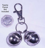 SIZE 11 Lahore Bells for Dogs with Lobster Clasp & split ring &  ID Barrel