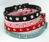 Cat Collar Diamante /Rhinestone Studded  Fits Neck size up to 27cm