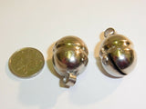 nickel plated falconry lahore bells  (Pair with a cable tie)