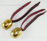 Acorn Bells, Gold Plated for Falconry with free Bewits