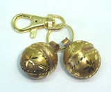 Bells for Dogs & Cats Lahore Diamond Cut Brass, inc Lobster Clasp & ring UK Sell