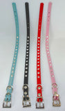 Cat Collar Diamante /Rhinestone Studded  Fits Neck size up to 27cm