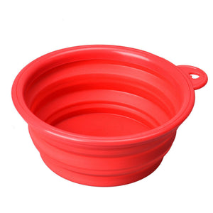 Dog Travel Bowl, Water Food Pet, Silicone Collapsible