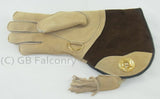 Falconry Suede Double skinned glove fleece lined. Right Handed