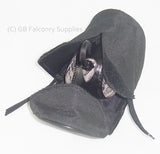 Falconry Hood Protector and Pouch  (fits snuggly on your belt) Dark green colour