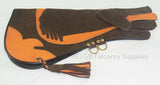 Special Triple skinned Falconry glove 18" long 2 D loops to take 2 birds