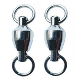 2 * Ball bearing swivels, stainless steel, Sampo style for falconry